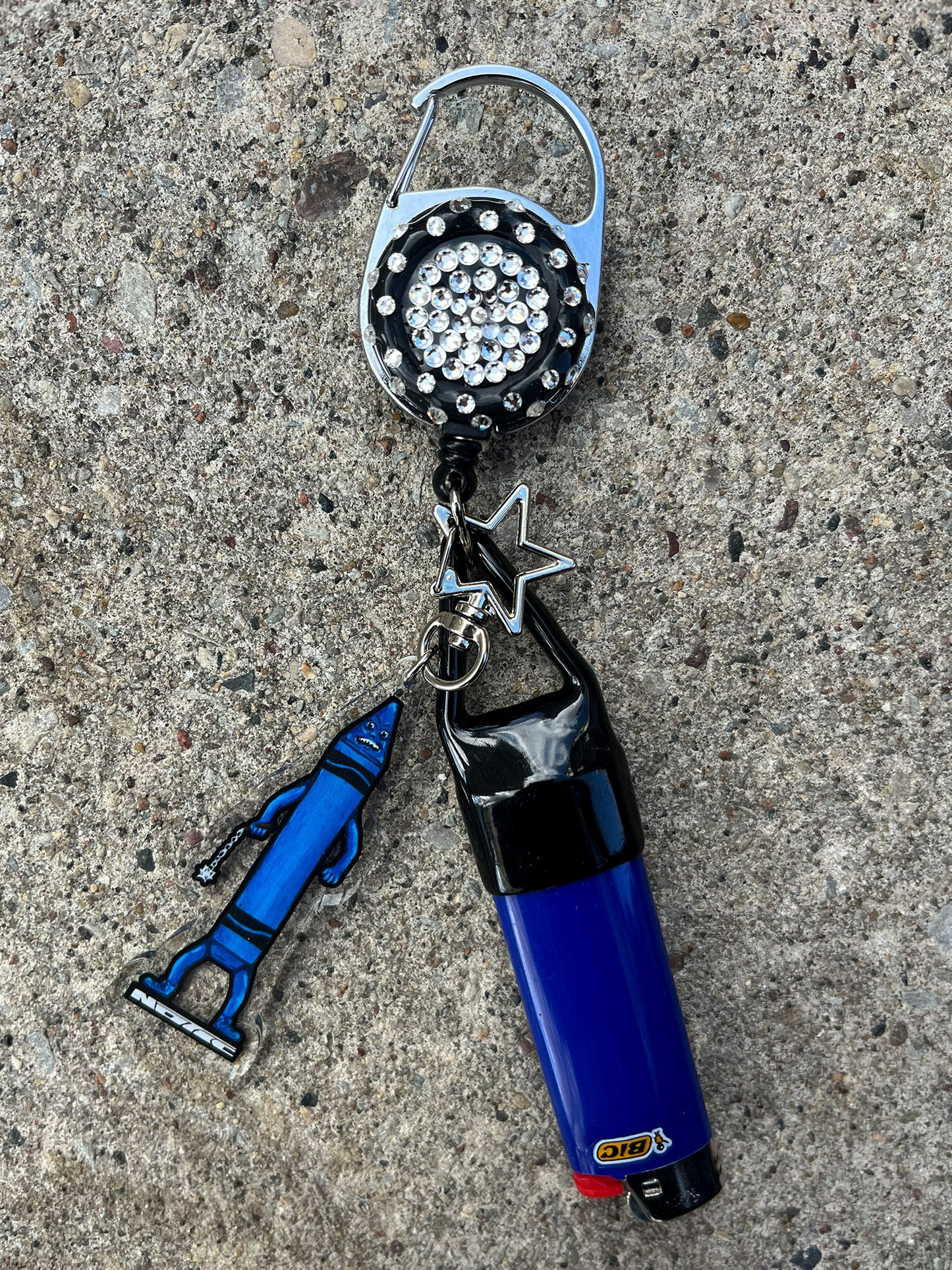 Bad News Blue - Killer Crayon Keychain