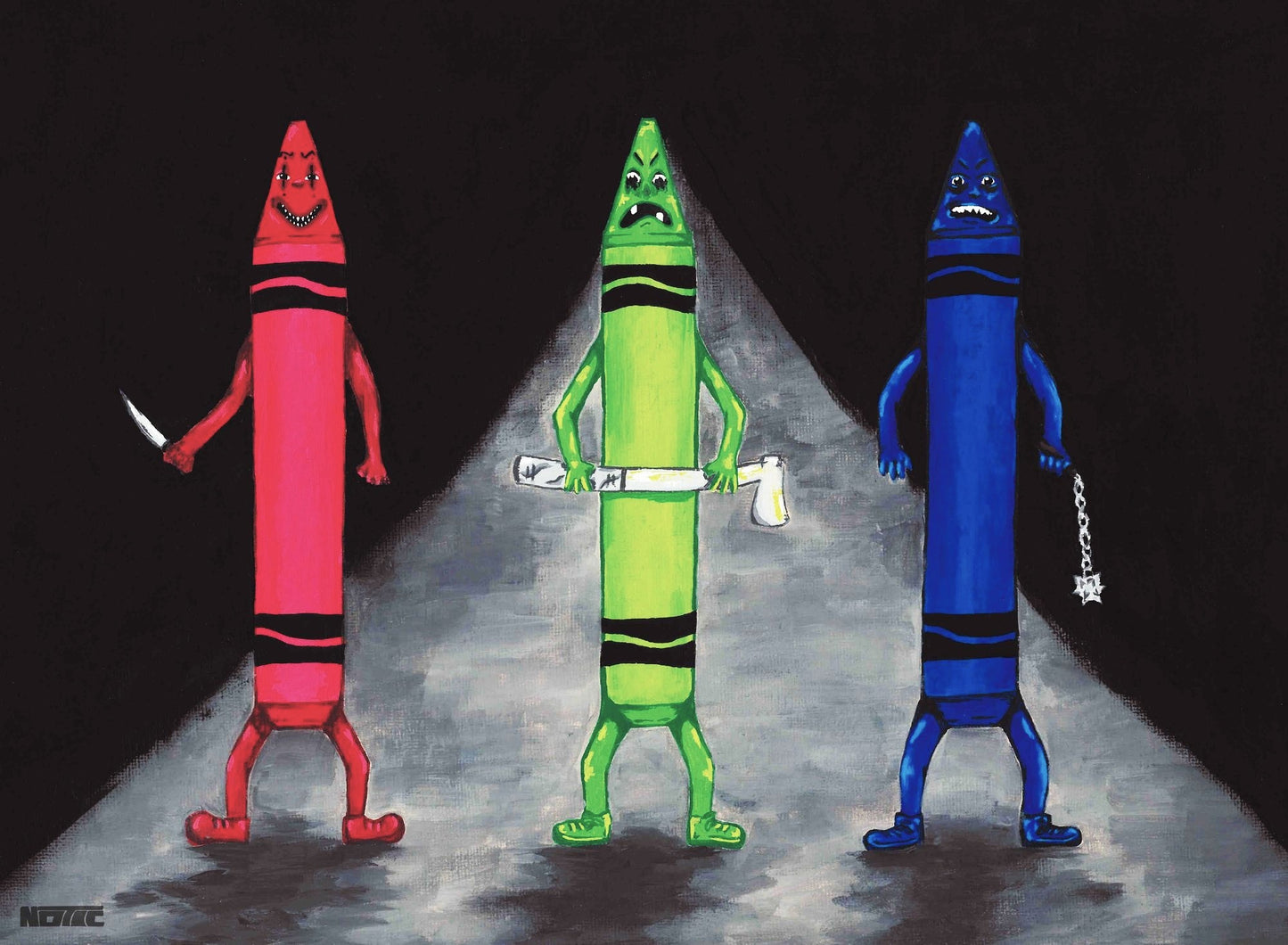 Killer Crayons - Original Painting