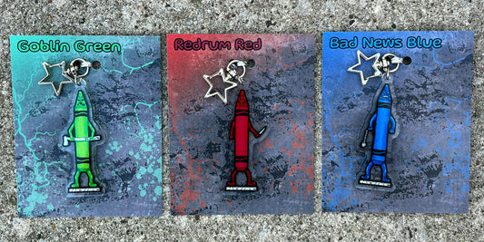 A Murder of Crayons - Killer Crayon 3 Piece Keychain Set