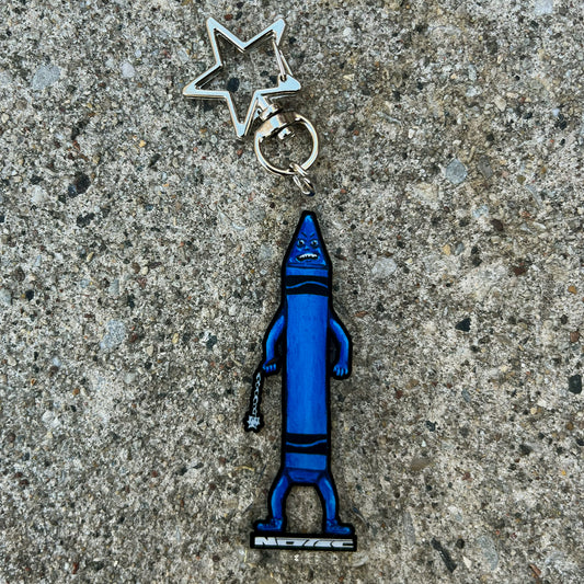 Bad News Blue - Killer Crayon Keychain