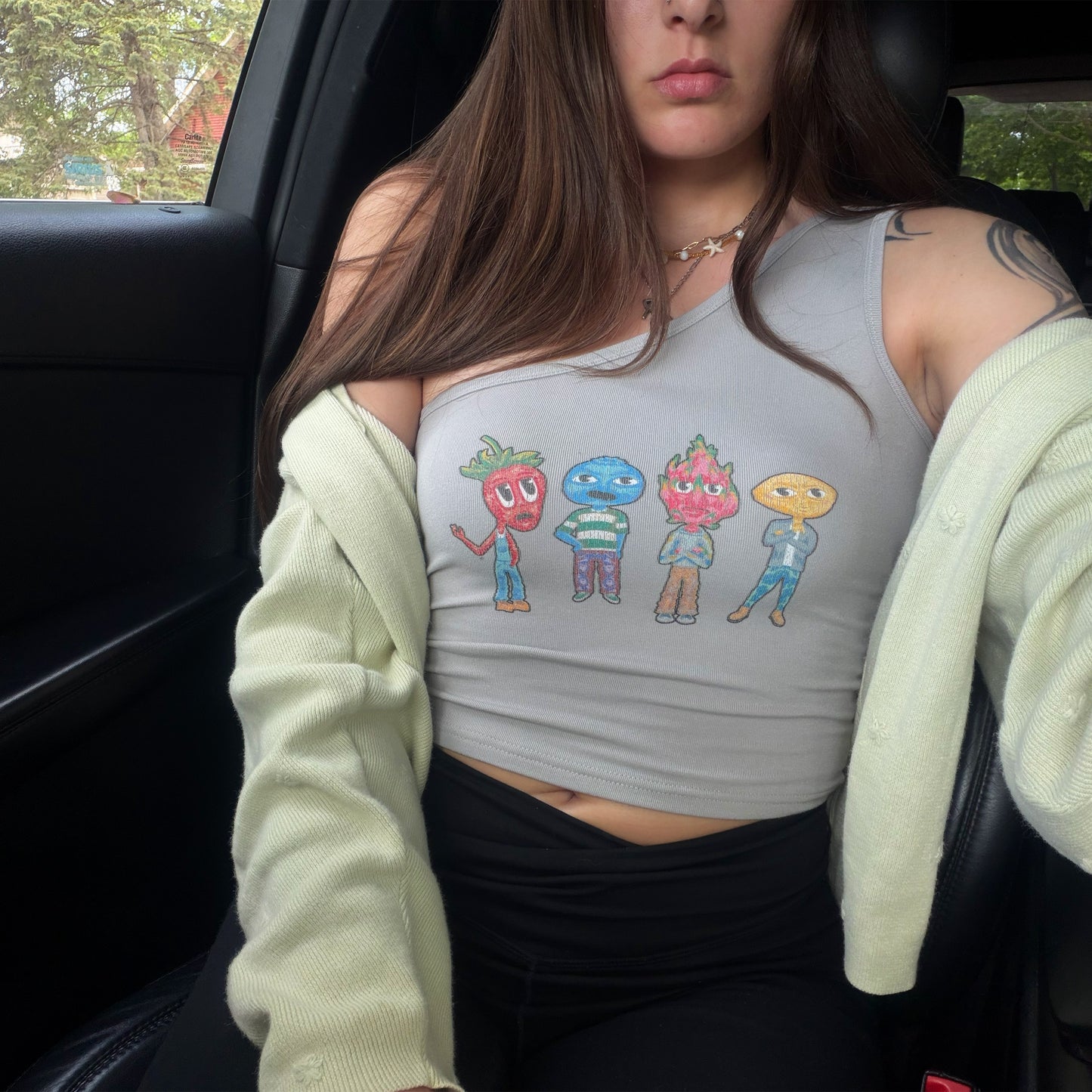 Fruit Folk One-Shoulder Tank