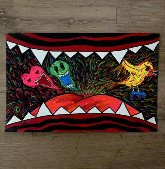 How Should I React? - Original Painting