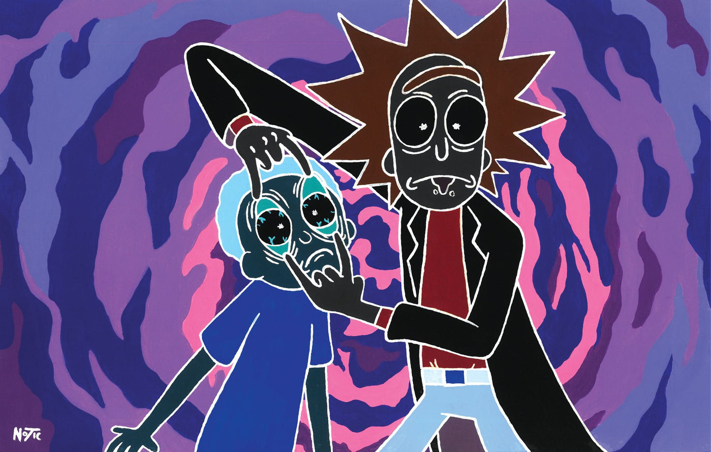 Inverted Rick n Morty - Print