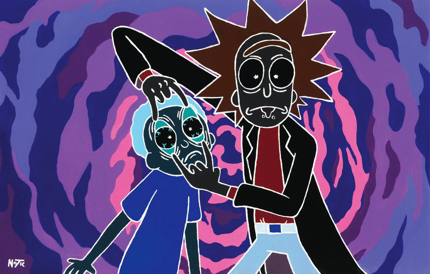 Inverted Rick n Morty - Print