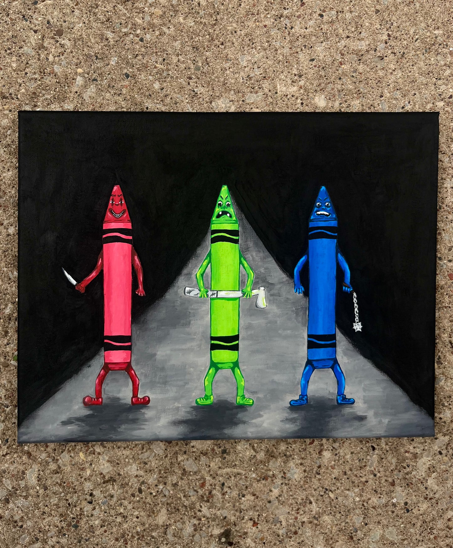 Killer Crayons - Original Painting