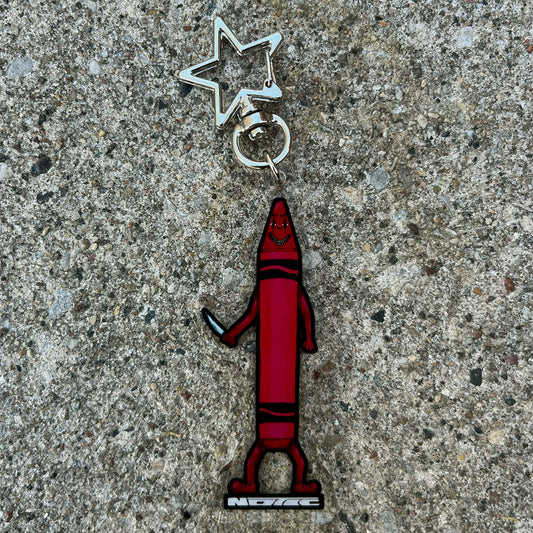 Redrum Red - Killer Crayon Keychain
